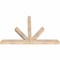 Ekena Millwork Saratoga Smooth Timber Gable Bracket, Douglas Fir, 60"W x 40"H x 3 1/2"D x 3 1/2"F, 16/12 Pitch GBW060X40X0404SAR00SDF - alternate 5